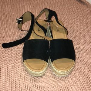 Chunky platform sandal heels